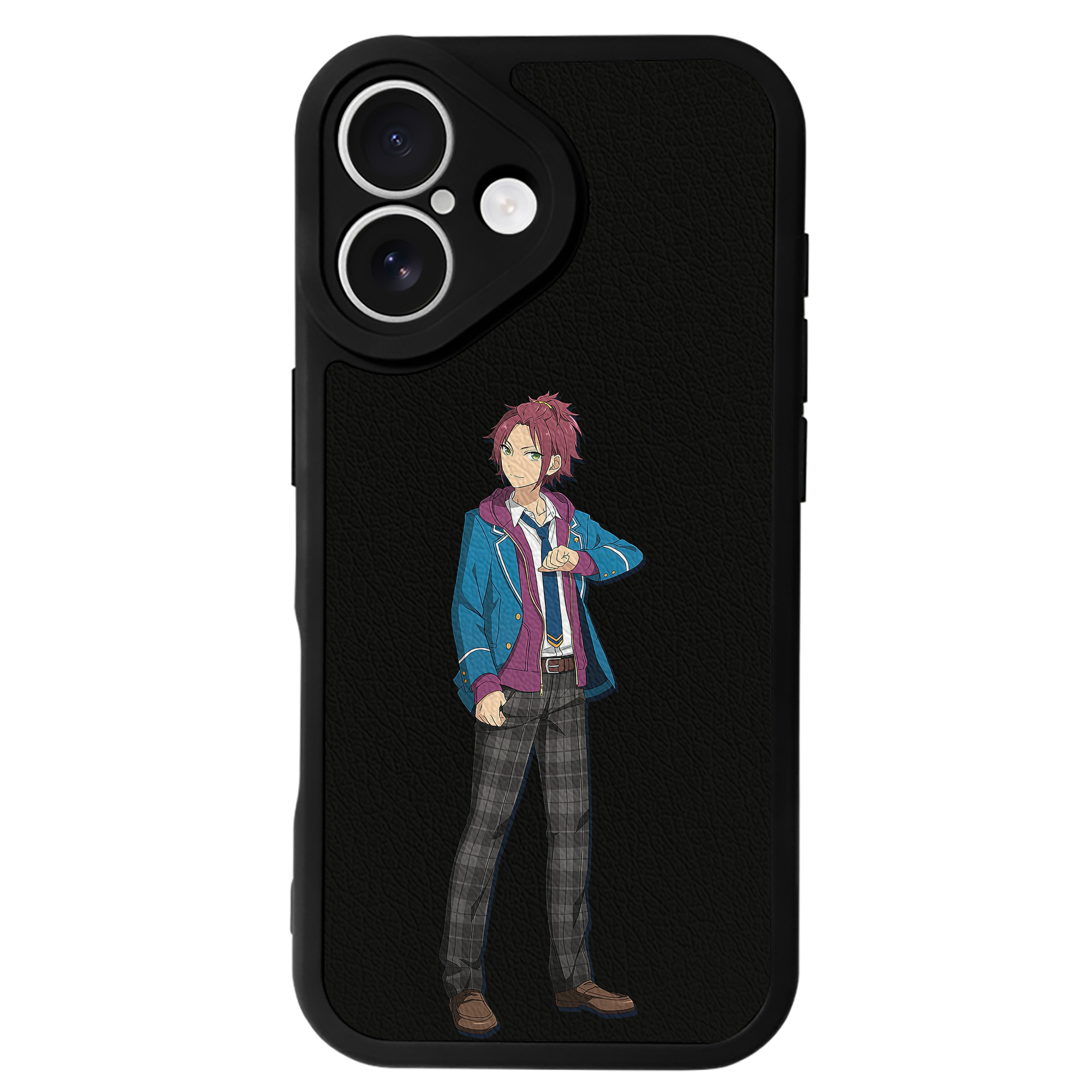 （画像用） あんさんぶるスターズ! Ensemble Stars 【iPhone 16シリーズ対応】シリコンスマホケース（レザー調） 材質：シリコン